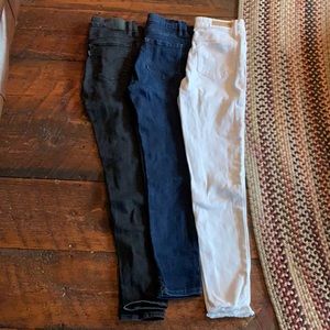 Levis, treasure and banana republic size 24, 24 and 14